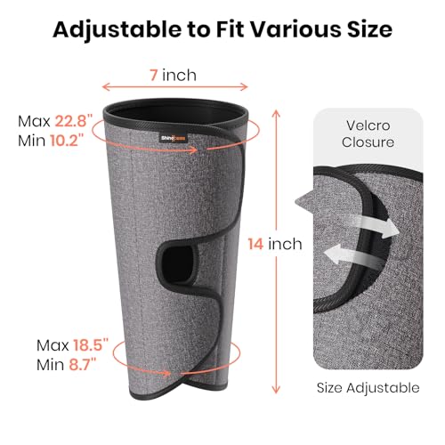 Leg Compression Massager for Circulation and Pain Relief Fsa, Air Compression Calf Massager with 3 Modes 3 Intensities 2 Timing, for Restless Legs Syndrome Relief, Wellness Gift for Mom Dad