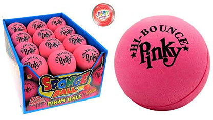 JA-RU Hi Bounce Pinky Ball (24 Balls) – Solid Pink Rubber 976-24p - size: 24 Pack