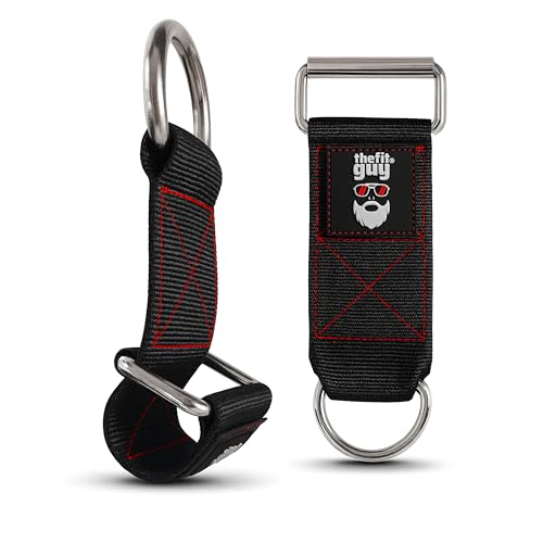 THEFITGUY Dumbbell Loading Straps for Dip Belt & Cable Pulley