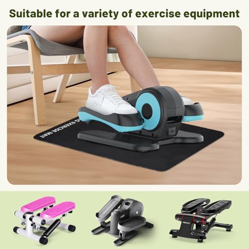 2PCS Non-Slip Water-Absorbing Diatom Mud Workout Mat - Sound-Proof & Floor Protection, 15.7×23.6in Home Use Exercise Equipment Mat for Elliptical Leg Exerciser, Home Gym Must Haves