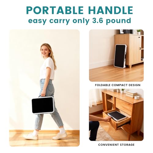 OLIXIS Foldable Step Stool, 330lbs Capacity Sturdy Metal Foldable Stool - size: 1 Step