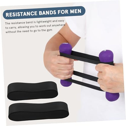 8 Pcs Strong Rubber Resistance Bands for Muscle Stretching and Strength Training Portable Elastic Exercise Bands for Gym Office Travel Workouts