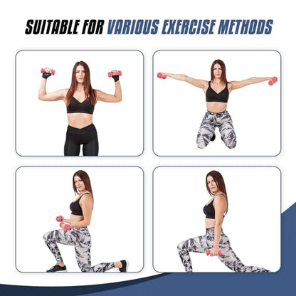 MADOG Dumbbell Set, Anti-Slip Neoprene Coated Hexagon Hand Weights for Home Gym Equipment Workouts Strength Training