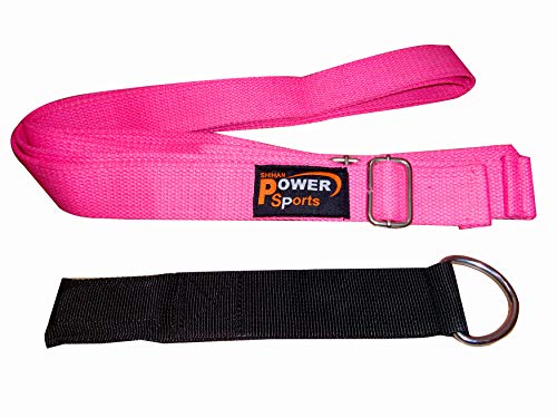 Pink TAO Leg Pulley Leg Stretcher Doorway Mounted Kickboxing Martial Arts Ballet Dance Gymnastics, Stunt Training Home use for The Ultimate Stretch