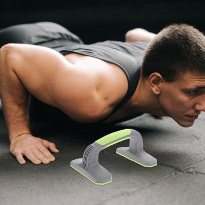 Angoily Pushup Bars and Handles Set, Anti-slip Soft Plastic Push up Stands with Non-slip Base, Home Workout Strength Training Equipment for Floor Exercise and Pilates Fitness