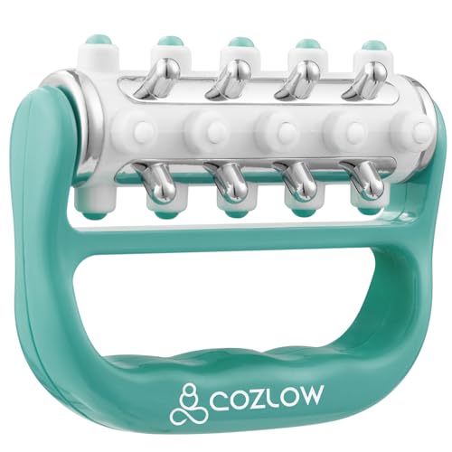 MyoRelease Lymphatic Drainage Massager - Green - Handheld Fascia Release + Scar Tissue Massage Roller for Shoulder, Neck, Belly, Thigh, Leg, Back, Glutes - Helps Reduce Cellulite Appearance
