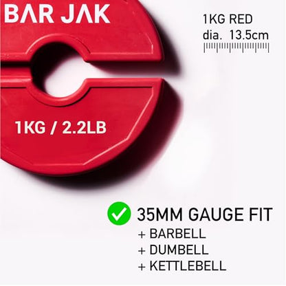 Micro Plates. 1 KG / 2.2 LBS Dumbell Fractional Weight Plate, x4 Pieces, Dumbell Weights, Kettlebell weights Training, Strength Training Micro Plates Weight Plate