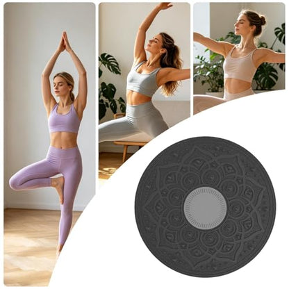 Wobble Balance Board, Non-Slip Core Trainer with 360° Rotation, Adjustable Stability Board, Massage Point Surface, Home Gym Yoga Workout Balance Exercise Tool