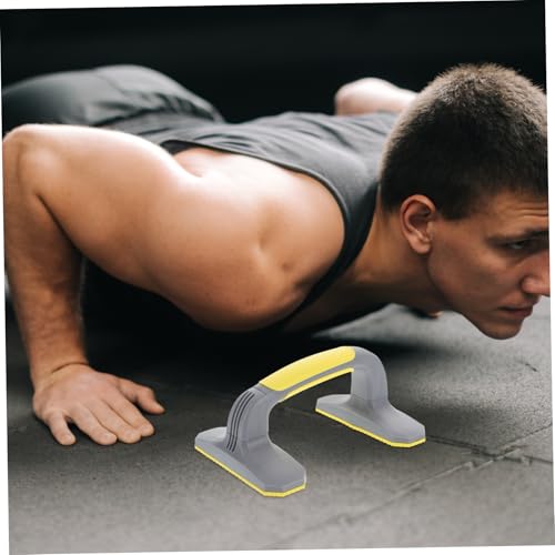 2Pcs Pushup Handles for Floor Workout Anti-slip Soft Plastic Bars with Stable Grip and Bottom Pads Portable Strength Training Equipment for Home Fitness and Body Sculpting