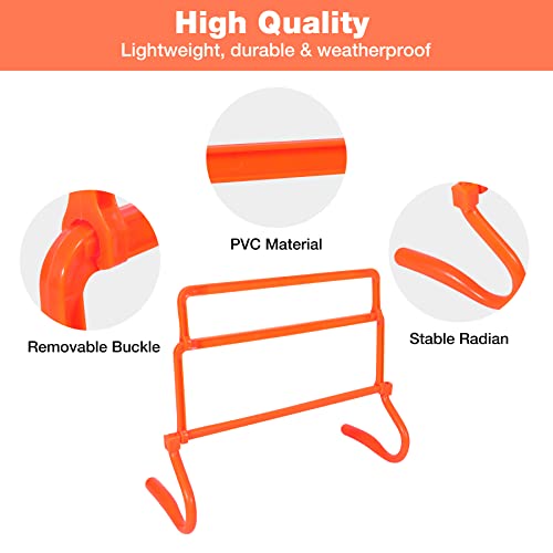 Adjustable Agility Hurdles,4 Height Speed Training Hurdles, Portable Speed Training Equipment with Carry Bag for for Athletes,Kids,Soccer,Basketball