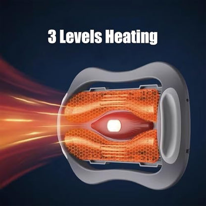 Lumbar Stretcher with Heat Massage | Adjustable Vibration Back Support Massager | Waist Relaxation Wholesale for Office & Home