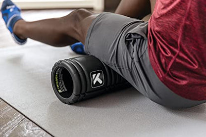 TriggerPoint Grid 1.0 Foam Roller - 13" Multi-Density Massage Roller for Deep Tissue & Muscle Recovery - Relieves Tight, Sore Muscles & Kinks, Improves Mobility & Circulation - Targets Key Body Parts - color: Midnight
