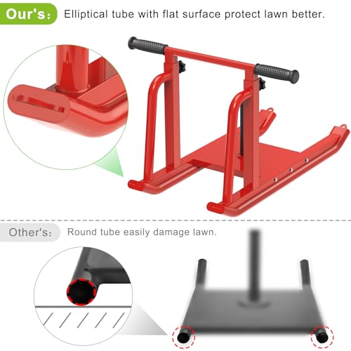 Kipika Weight Sleds for Training, Push-Pull Football Sled, Adjustable Height Handle, Heavy Duty Steel Frame Drills Sled Prowler for Running Speed, Strength, Designed for 1" & 2" Weight Plates