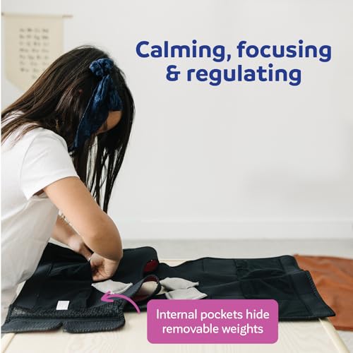 Blue Weighted Compression Vest for Kids & Adults - Calming Sensory Compression Vest for Kids - Weighted Vest for Sensory Needs - Toddlers, Kids, Teens & Adults Sizing