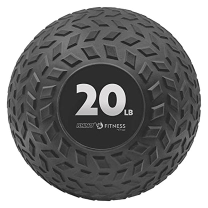 Champion Sports Rhino Fitness Slam Ball – Sand-Filled, Bounce-Resistant Ball for Strength & Conditioning, 6–50 lb - style: 20 Pound