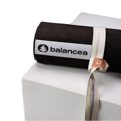 Yoga Mat With Strap 5mm Non Slip Suede & TPE - Eco-Friendly Fitness & Exercise Mat for Home Gym, Pilates, Hot Yoga, and Meditation - Lightweight Durable 72 x 24 inch Workout Mat for Women, Men