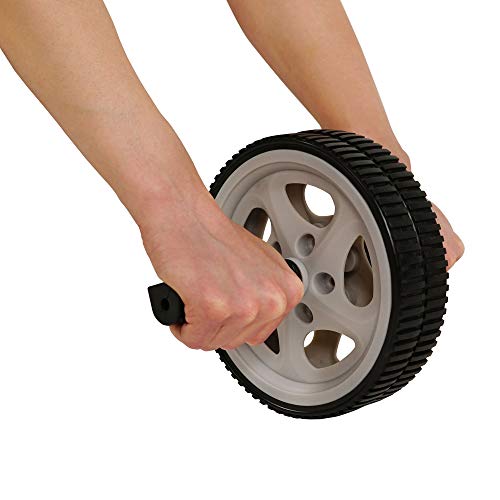 Sunny Health & Fitness Ab Roller Wheel, Durable Construction, Compact & Portable, Non-Slip Handles for Home Gym, Addominal Exercises & Core Strength Trainer