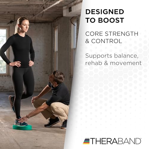 THERABAND Stability Trainer Pad - color: Green - Firm - Beginner, size: Single