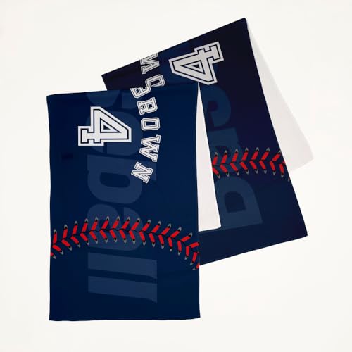 Cooling Ice Towel – 2 Pack 12x31 inch Personalized Chilly Cool Instant Cooler Wrap Rag Outdoor Sports Gym Workout Fitness Customized Photo Design Text Name (Navy, 12"x31") - color: Navy, size: 12"x31"