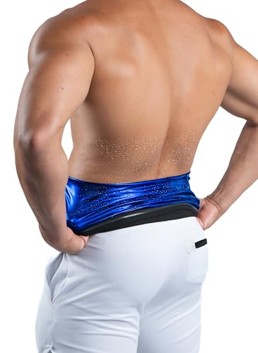 Kewlioo Men's Heat Trapping Waist Toner - Waist Trainer for Men - Comfortable & Discreet Waist Trimmer Thermo Sauna Belt