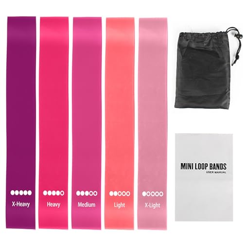 Accessories Resistance Bands for Pilates Board, Exercice Loop Bands for Reformer, Pilate Starter Set of Stretch Bands for Women ＆Pilates Board