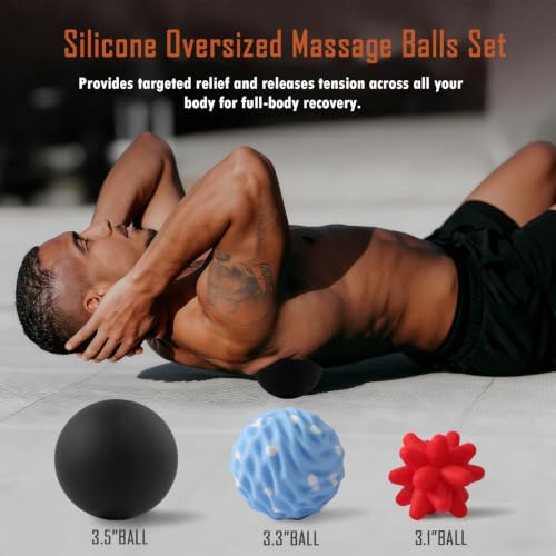 Silicone Massage Lacrosse Balls for Myofascial Release - style: Silicone Full-body Recovery Set