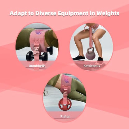 2-in-1 Hip Thrust Belt for Women & Men – Heavy Duty Glute Workout Equipment for Dumbbell, Kettlebell & Plate Exercises – Supports 300 lbs – Weighted Dip Belt for Home & Gym Workouts