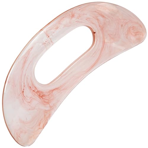 Large Body Gua Sha Tool for Lymphatic Drainage, Cellulite, Sculpting and Sore Muscles, Grip-Friendly with Smooth Resin & Ergonomic Design for Jawline, Neck, Thighs and Stomach by M3 - Pink