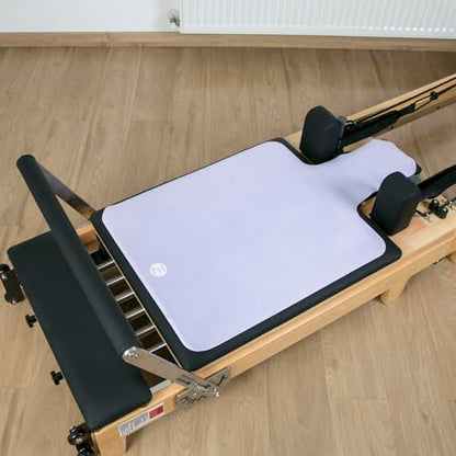 Echome Non-Slip Pilates Reformer Mat with Mesh Bag – Sweat-Wicking, Lightweight, Fits Balanced Body/Merrithew/Aeropilates (38"x22") - color: Smoky Plum