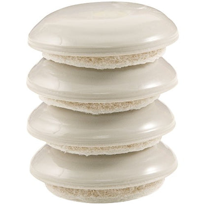 Super Sliders 1-11/16 Inch Round Self-Stick Furniture Sliders to Move Items Easily Across Carpet, Beige, 4 Pieces (4602395N) - color: Beige, size: 1-11/16", 4 Pack