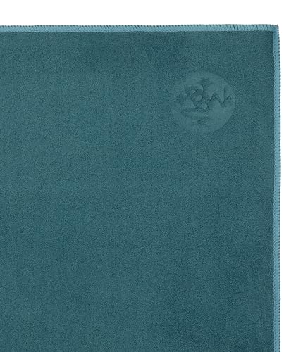 Manduka eQua Hand Towels - 16" | Rapid Moisture Activated Grip | Quick Drying, Soft Microfiber | Machine Washable | 16 x 26.5 inches | Sage Solid