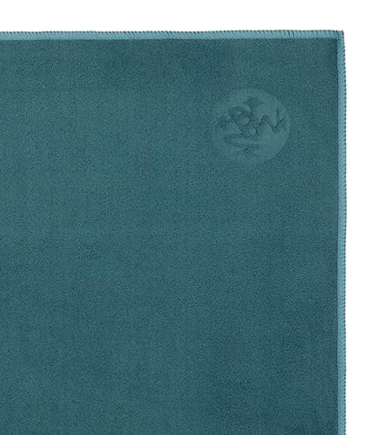 Manduka eQua Hand Towels - 16" | Rapid Moisture Activated Grip | Quick Drying, Soft Microfiber | Machine Washable | 16 x 26.5 inches | Sage Solid