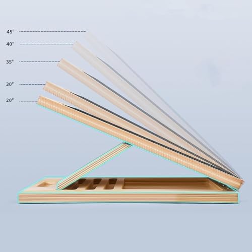 Slant Board for Calf-Stretching - Wooden Incline Wedge Stretcher for Squats, Foot & Ankle Mobility, Portable Fitness Equipment, Balance Block for Heel Stretch