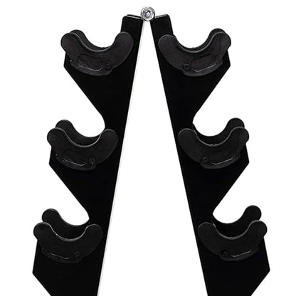 BalanceFrom Neoprene Coated Iron Dumbbell Hex Weights Set with Stand – Color-Coded or Black Options with Non-Slip Grip for Strength Training, Resistance Workouts, and Home Gym Fitness