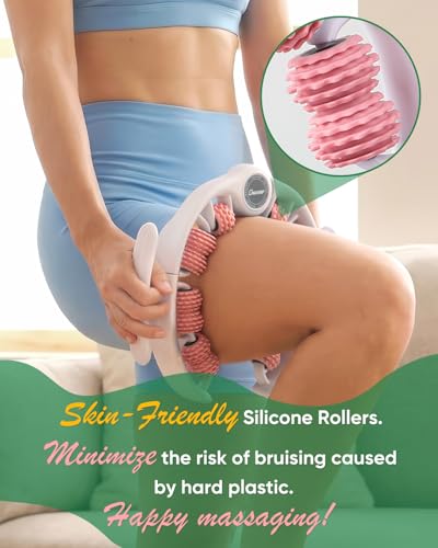 Cellulite Massager Roller, Cellulite Remover Muscle Roller, Fascia Massage Tool for Thigh, Leg, Waist - Anti-Celulitis, Lymphatic Drainage, Body Sculpting, Deep Tissue Pain Relief