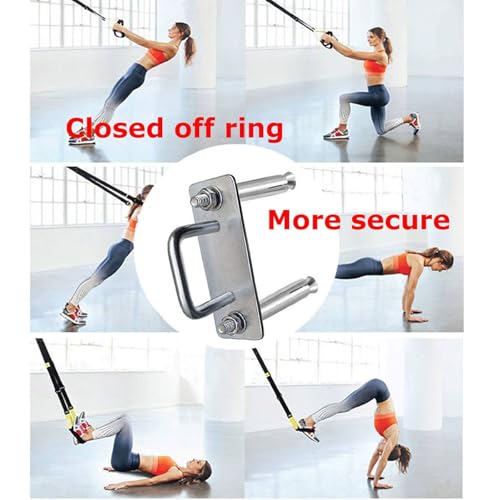 Heavy Duty Fitness Workout Resistance Band Wall Anchor and Wall Anchor Screw Fittings Suitable for Strength Training Physical Exercises in Home Gyms