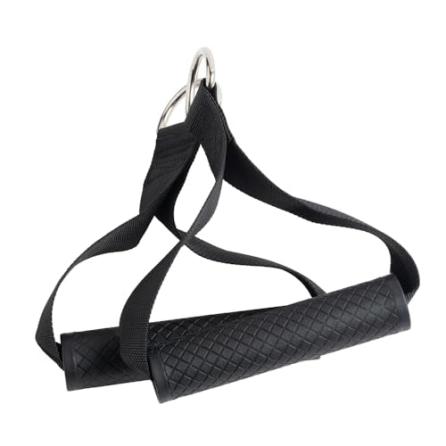 Resistance Band Handles, Double D-Ring Grips, Heavy Duty Exercise Handles for Cable Machine Attachment