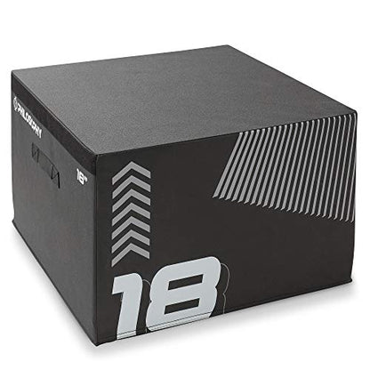Philosophy Gym Soft Foam Plyo Box, Stackable Plyometric Jump Box for Home Gym, HIIT, Jumps, Step-Ups, Agility and Strength Training