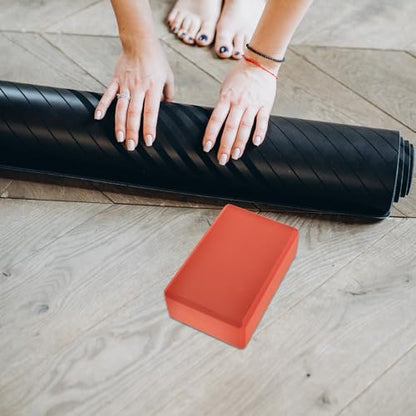Luxshiny 2pcs Non-slip Eva Yoga Blocks 120g High-density Foam Bricks for Adults and Fitness Workout and Pilates Training Stability Support