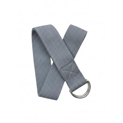Yoga Stretch Strap, Polyester Exercise Strap for Flexibility Training and Assisted Stretches (1 PC) - color: Dark Gray