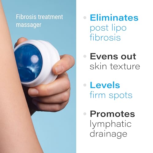 Bruizex Lymphatic Drainage Massager, Massage Roller Ball, Fibro Body Roller for Fibrosis Treatment, Liposuction, 360 Lipo, Tummy Tuck & BBL Post Surgery Recovery