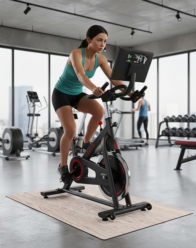 Rhino Mat Wood Grain Fitness Equipment Mat Made in USA - color: Driftwood, size: 36"x68"