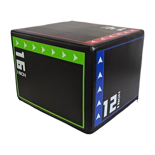 Jumping Exercise Box Plyometric Step Platform Multi-Function Agility Box with Compressed Cotton for Comfortable Workouts Suitable for Home Gym and