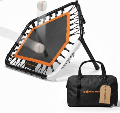 Volleyball Rebounder Net, Soccer Rebounder, Lacrosse Rebounder, Baseball Rebounder Net | Improve Pitching and Fielding Training, Spiking, Passing and Shooting Skills - color: Baseball Rebounder