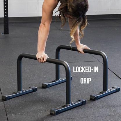 REP Fitness Parallette Bars | Push Up Handles for Floor | Calisthenics Equipment | Strength Training Tool | Gymnastics Workout Stand | Home Gym Gear | Heavy Duty Dip Station | Portable Exercise Bar