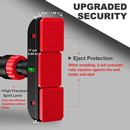 RHINOSPORT Door Pull Up Bar Doorway No-Screw from 69-92 cm (27.1in-36.2in) Workout Equipment for Home Gym Upper Body Workout Non-slip 2x EXTRA Foam Padding for Ultimate Door Frame Protection