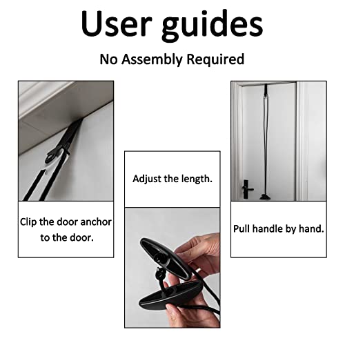 Shoulder Pulley Over The Door Physical Therapy System, Exercise Pulley, Alleviate Shoulder Pain and Facilitate Recovery from Surgery - color: Black