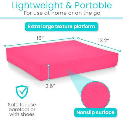 Vive Balance Pad - Foam Large Yoga Mat Trainer for Physical Therapy, Stability Workout, Knee and Ankle Exercise, Strength Training, Rehab - Chair Cushion for Adults, Kids, and Travel