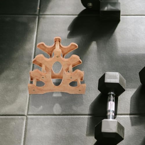 Totority Small Dumbbell Rack Stand Heavy Duty Weight Storage Rack for Home Gym Strength Training Organizer Space Saving Fits Various Dumbbell Sizes