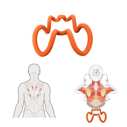 Deep Trigger Point Myofascial Release Tool –Back, Shoulder Blade & Hip Flexor Massager for Scapular Pain, Upper-Back Stiffness, Levator Scapulae Tightness, Psoas & Pelvic Muscle Relief